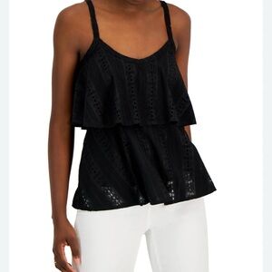INC International Concepts Eyelet Tank Top